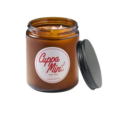 Becky Home Peppermint Candle, Christmas 9oz Jar, Holiday Home Accent, Candy Cane Aroma, Fresh Winter Scent, Seasonal Gift Candle for Men and Women