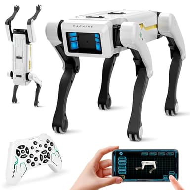 Dingdongwu Smart Robot Dog - Interactive STEM Pet with Voice Control, 30+ Actions & APP Programming, Durable Design for Kids Age 6+ (Compatible with iOS/Android)