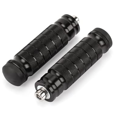 XINGWU Universal M8 Foot Pegs Bike Pegs CNC Anti-Skid Footpegs for Super 73 Yamaha Honda Suzuki Aprilia Electric Car Motorbike Scooter Mini Bike Ebike Dirt Bike Motorcycle Go Kart (Black)