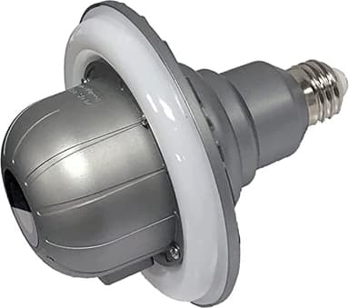 Zeus CCTV WiFi Floodlight Camera Home Security System Wireless Outdoor Waterproof Night Vision 1080p E26 LED Flood Light Cam (16GB, Single Camera Model)