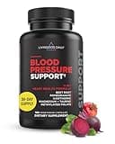Livingood Daily Blood Pressure Support, 120 Vegetarian Capsules - Blood Pressure Supplements with Beet Root, Pomegranate, & Hawthorn Support High Blood Pressure & Heart Health - Vegan & Non-GMO