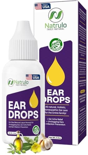 Erbaid Natural Ear Drops for Ear Infection – Homeopathic Eardrops for Adults, Kids, Baby, & Pets – Relieves Ear Aches, Swimmer's Ear, & Loosens Wax – Kids Safe Ear Health Made in USA