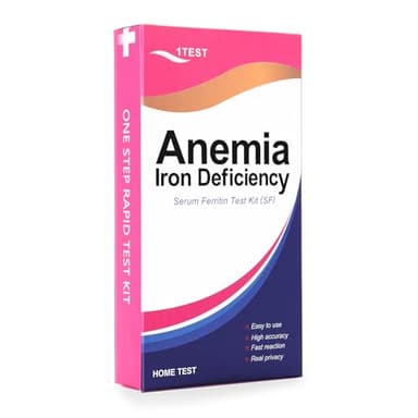 Iron Deficiency Test kit,at-Home Iron Test Kit for Anemia for Children and Adults，Rapid Home Test，Accurate & Easy to Monitor Iron Levels