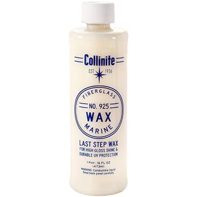 Collinite 925 Wax- Marine/RV Carnauba + Polymer Wax Sealant for Long-Lasting Fiberglass Protection. Easy to Apply+DA Friendly. Prevents Oxidation + Provides High Gloss Shine+UV Protection (16 fl oz)