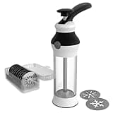 14-Piece Cookie Press Set - Upgraded - Stainless Steel Disks & Storage Case - Heavy-Duty Design