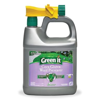 The Environmental Factor Green It Corn Gluten Weed Preventer. Ready-to-Spray Pre-Emergent Weed Control for Lawns, Gardens and Flower Beds - 64 oz