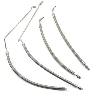 Trim Tilt Hydraulic Ram Cylinder Hose Kit For Mercruiser Alpha One with Trim Cylinder(15-9/16") & Bravo 1 2 3 X, 9B-104 & 9B-121 Trim Cylinders, Replace # 32-99904Q 32-864589 32-864588