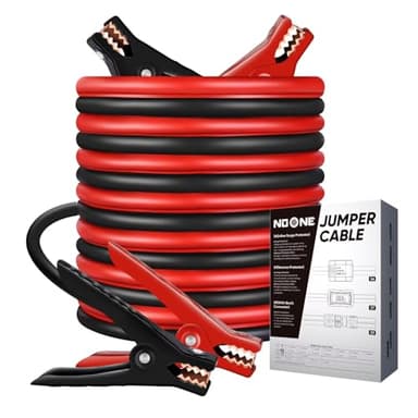 NOONE 2 Gauge 16FT Heavy Duty Jumper Cables for Car Battery, 800A Automotive Booster Cables for Jump Starting Dead or Weak Batteries Includes Carry Box for SUV/Truck