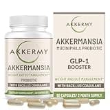 Akkermansia Probiotic for Healthy Weight | Naturally Increases GLP-1 | 60 Day Supply | Contains Bacillus Coagulans, Vitamins B2, D3 & Chromium | SIBO Friendly, Vegan & Gluten Free