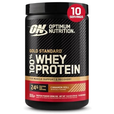 Optimum Nutrition Gold Standard 100% Whey Protein Powder, Cinnamon Roll, 0.68 Pound (Pack of 1)