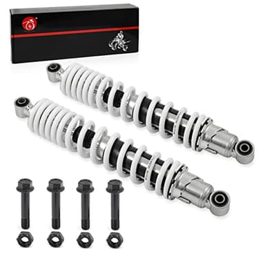 2 Pcs Front Left Right Shocks Absorber Spring & Bolt lock Nut Compatible with Yamaha Banshee 350 YFZ350 1987-2006 3GG-23350-20-36 90105-10388-00