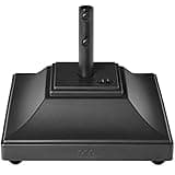 Best Choice Products Fillable Mobile Umbrella Base, Heavy Duty Base, Square Tiered Market Stand for Patio, Deck, Outdoor w/ 4 Wheels, 2 Locks, 2 Knobs, 120lb Capacity - Black