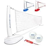 GoSports Splash Net PRO Pool Volleyball Net - Includes 2 Water Volleyballs and Pump - White, Red, or Blue