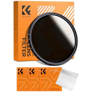 K&F Concept 40.5mm Neutral Density Filter, 40.5mm Slim Variable Fader ND Filter Adjustable ND2 to ND400 Filter + Cleaning Cloth