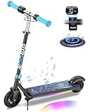Gyroor Electric Scooter for Kids, E-Throttle 150W Motor LED Display, H30Max-Blue
