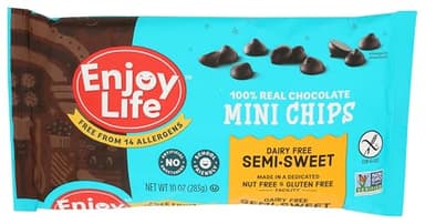 Enjoy Life, Chocolate Chips Semi Sweet Mini, 10 Ounce