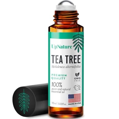 UpNature Tea Tree Essential Oil Roll On - 100% Natural Tea Tree Oil for Skin