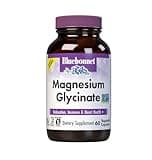 Bluebonnet Magnesium Glycinate, Energy Production*, Enzyme Function*, Non-GMO Certified by NSF, Vegan, Kosher Certified, Gluten-Free, Soy-Free, Dairy-Free, 60 Vegetable Capsules, 15 Servings