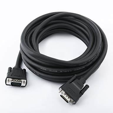 DTECH Long 25 Feet VGA Computer Monitor Cable 1080p High Resolution 15 Pin VGA to VGA Cord for Projector Screen Display (8 Meter, Black)