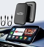 Wireless Carplay Adapter 2025 Netflix YouTube Ai Box for iPhone & Android with Netflix YouTube TF Card Dongle Plug and Play Easy Setup Carplay Magic Video Box for iOS 10+ and Cars After 2015 Car