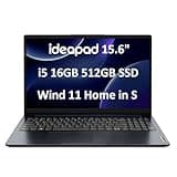 Lenovo IdeaPad Laptop for Home, Student, Business (15.6" FHD Anti-Glare, Intel 12th Gen i5-1235U(> i7-1165G7), 16GB RAM, 512GB SSD), Webcam w/Shutter, 10-Hour Long Battery Life, Win 11 Home in S Mode