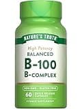 Nature's Truth Vitamin B Complex | 60 Capsules | High Potency B-100 | Non-GMO & Gluten Free Supplement
