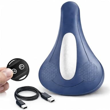 Smart Men Pulse Trainer Portable Pelvic Floor Exercise Devices Men Pelvic Pulse for Men Quiet Home Fitness Core Strengthener (Blue, with Remote Control)