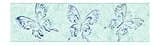 York Wallcoverings Candice Olson Kids CK7609B Butterfly Scroll Border, Teal/Blue