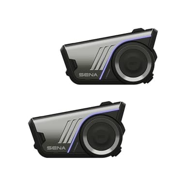 Sena 60S Motorcycle Communication Headset with Wave, Mesh, and Bluetooth Intercom, 2nd Generation Sound by Harman Kardon, Dual Pack