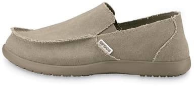 Crocs Men's Santa Cruz Loafers, Comfortable Men's Loafers, Slip On Shoes, Khaki/Khaki, 10 Men