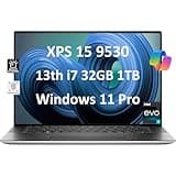 Dell XPS 15 9530 Business Laptop, Intel 10-Core i7-13620H (Beat i9-12900H), 32GB DDR5 RAM, 1TB SSD, 15.6" FHD+ IPS 500nits, Backlit,Thunderbolt 4, 18-Hr Battery Life, Win 11 Pro w/AI Copilot, Silver