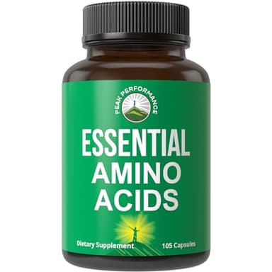 All 9 Essential Amino Acids Supplement. Capsules with 3X More Leucine for Muscle Recovery, Growth. EAA Supplement Better Than BCAA / BCAAS Branched Chain Aminos Acid. USA Tested EAAs for Men + Women