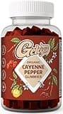 Cayenne Pepper Supplements Gummies, Support Cardiovascular & Immune System, with Hawthorn Berry Extract, Herbal Wellness & Vitality Support, Capsaicin for Energy & Metabolic Function, 60 Counts