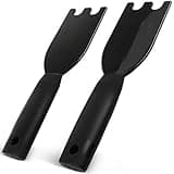 IMPRESA [2 Pack] Spatula and Scraper for George Foreman Indoor Grill – Heat Resistant Cleaner Tool with Ergonomic Handle for Panini Press