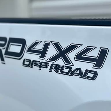 4x4 Offroad Bedside Decals for Tacoma and Tundra, Replacement Stickers, 2 Pack with Squeegee (Black)