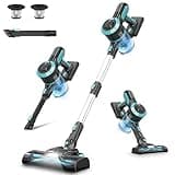 Cordless Vacuum Cleaner, 25Kpa Brushless Motor Stick Vacuum Up to 45 Mins Runtime, 4-in-1 Vacuum Cleaner with 2200mAh Rechargeable Battery, Lightweight Stick Vacuum for Hardwood Floor Pet Hair