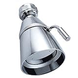 Angle Simple High Flow Shower Head, Brass Swivel Joint Adjustable Shower Sprayer, G 1/2, Chrome