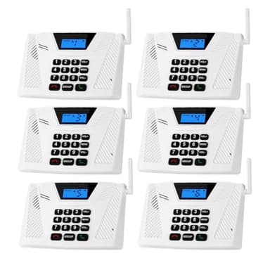 SANZUCO Intercoms Wireless for Home Hands Free, 2024 Upgraded Intercom 5300ft with Automatic Answer, 9 Channel Full Duplex Home Intercom System Fit for Hospital Business House(6 Packs White) ﻿