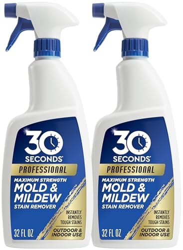 30 SECONDS Pro Mold and Mildew Stain Remover | Scrub Free | Brighter Results Instantly | Ready To Use | 32 Fl. Oz. (2 PACK)