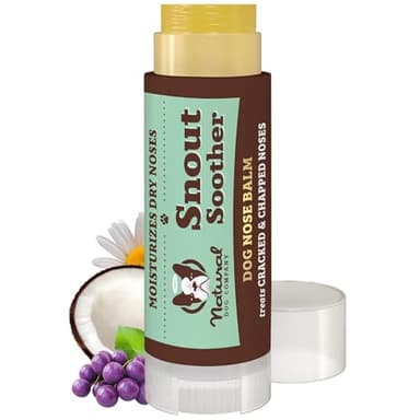 Natural Dog Company Snout Soother Balm – Dog Nose Balm for Dry Cracked Snouts, Moisturizing Winter Nose Care with Coconut Oil & Shea Butter, Lick Safe Dog Snout Balm for All Breeds, 0.15 oz Stick