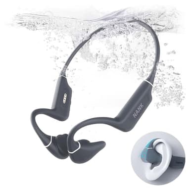 NANK Runner Diver2 Pro Bone Conduction Headphones, IP69 Waterproof Swimming Headphones, Open-Ear Wireless Bluetooth 5.4 Sport Headphone 32GB Memory with Built-in Mic, 10H Playtime for Running Workout