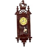 Vintage Decor Dollhouse Clock 1:12 Scale Miniature Model Wall Clock Grandfather Clock Wooden Vintage Doll House Clock Living Room Simulated Dollhouse Furniture for Kids Kids