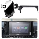 MikeHam Car Phone Holder for Toyota RAV4 Auto Accessories [Only for 2019-2024 RAV4 7/8/9-inch Touchscreen] [XX No Fit 10.5-inch Touchscreen XX] [Auto Lock Hands Free Automobile Cell Phone Mount]