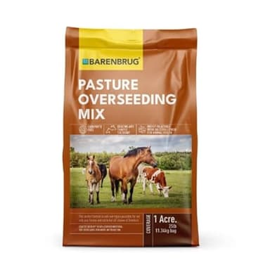 Barenbrug SeedPasture25 Grass Seed- Forage Seed for All Classes of Livestock - Pasture Growth and Repair- 25 lb - Covers 1 Acre