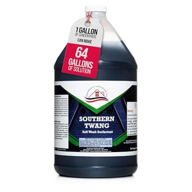 Southeast Softwash Southern Twang - Professional Exterior House Cleaner, Siding Cleaner & Roof Wash Surfactant for Pressure Washing & Soft Wash Applications | Crisp Apple Scent, 1 Gallon (1 Pack)