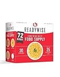 READYWISE - 72 Hours, 30 Servings, Emergency Food Supply, MRE, Pre-made, Freeze-Dried, Survival Food, Meal Essentials for, Camping, Hiking, and, Emergencies, Individually Packaged, 25-Year Shelf Life