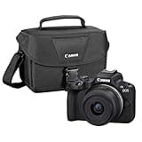Canon EOS R50 Mirrorless Camera with 18-45mm Lens | Black with 200ES Camera Bag