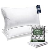 Beckham Hotel Collection King Size Pillows and Pillow Protectors - Sets of 2