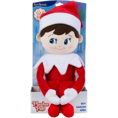 The Elf on the Shelf Plushee Pals - 17-inch Scout Elf Plush Toys Blue Eyed Boy- Huggable and Lovable Stuffed Elf Plush