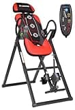 INVERPRO Model AR Advanced Heat and Massage Heavy Duty Deluxe Inversion Table,320 lb Capacity,Black/Red